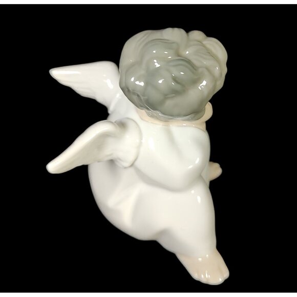 Lladro Thinking Sitting Angel Boy Cherub 4" Figurine #4539, Vintage - Picture 4 of 10
